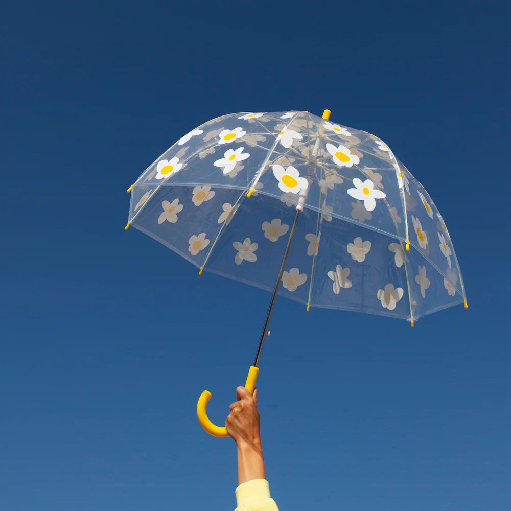 Kid's White Flowers Umbrella