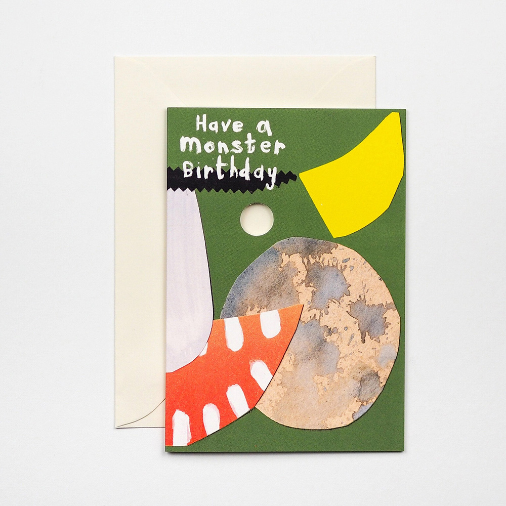 Monster Mask Birthday Card