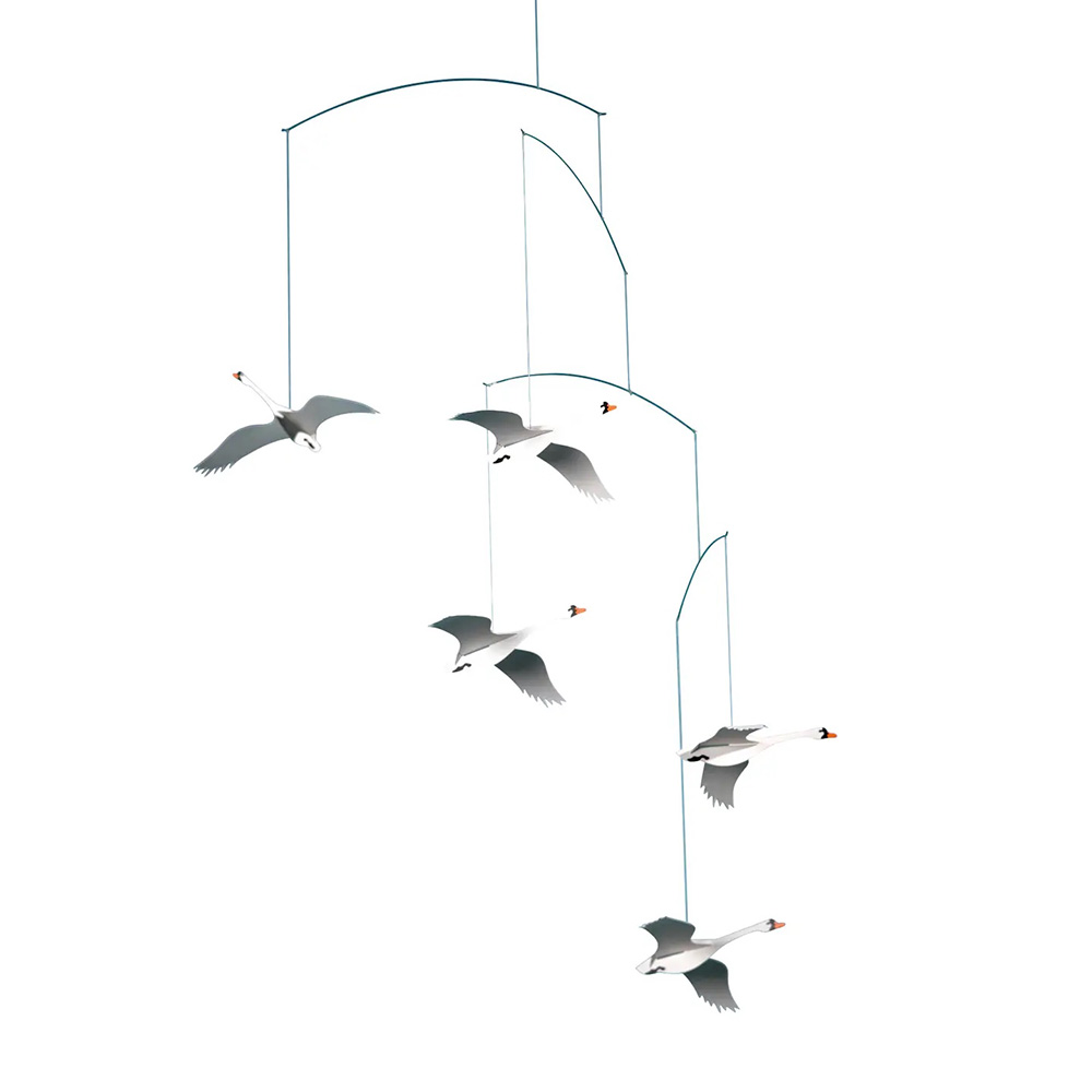 Scandinavian Swans Mobile