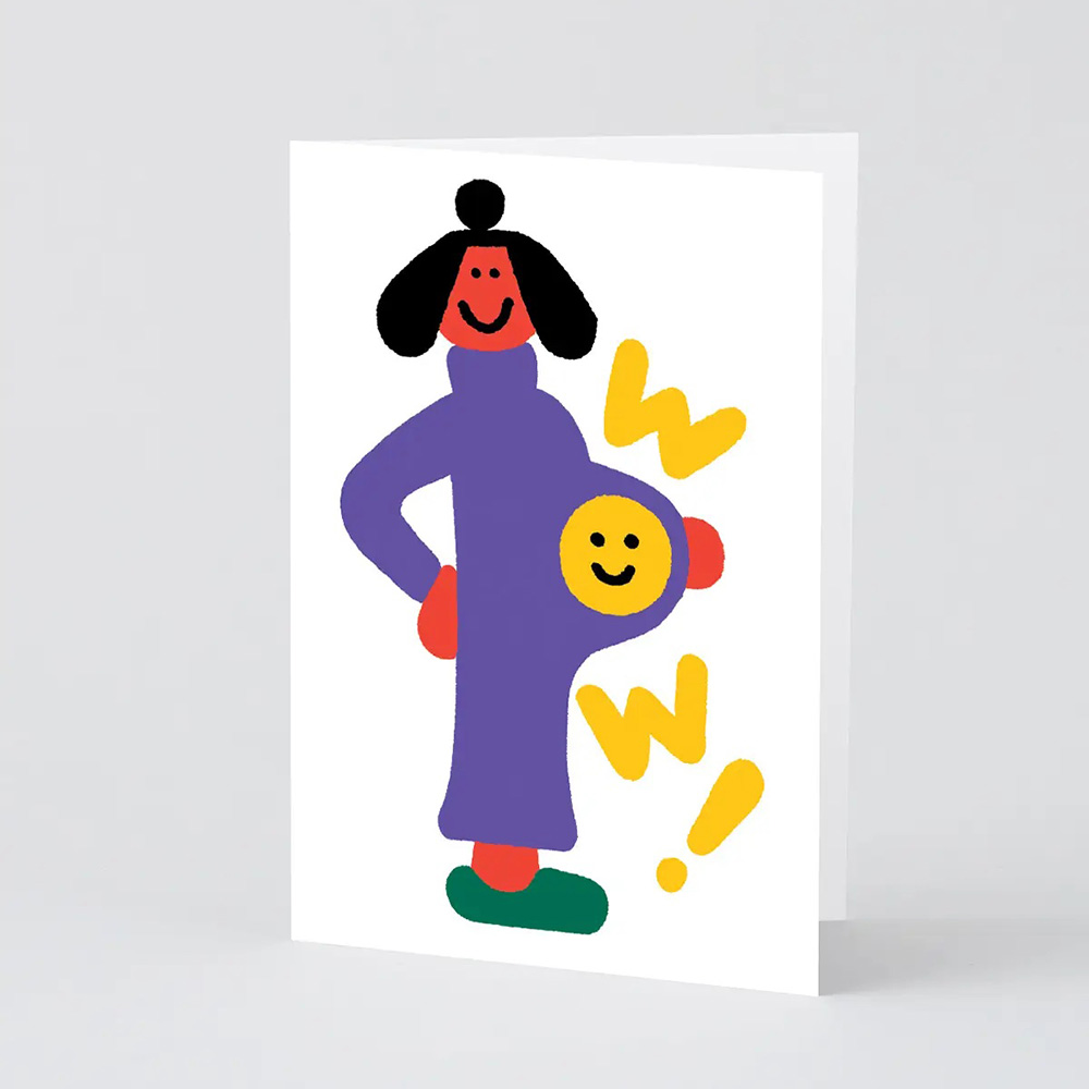 'Wow!' Baby Greetings Card