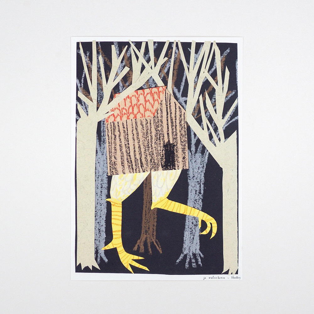 Print "Babayaga" In Natural Oak Frame
