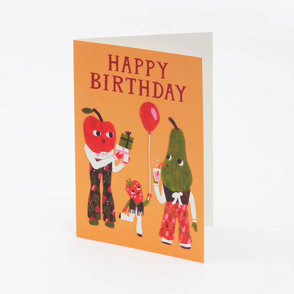 Happy Birthday Pear Card