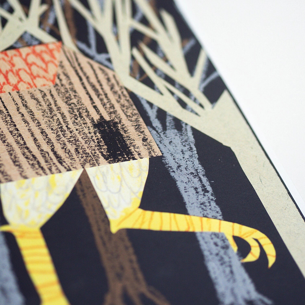 Print "Babayaga" In Natural Oak Frame