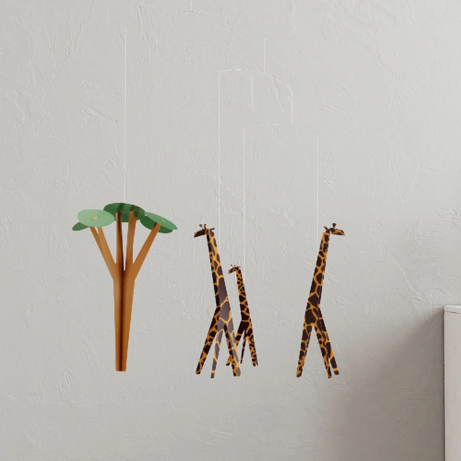 Giraffes On the Savannah Mobile