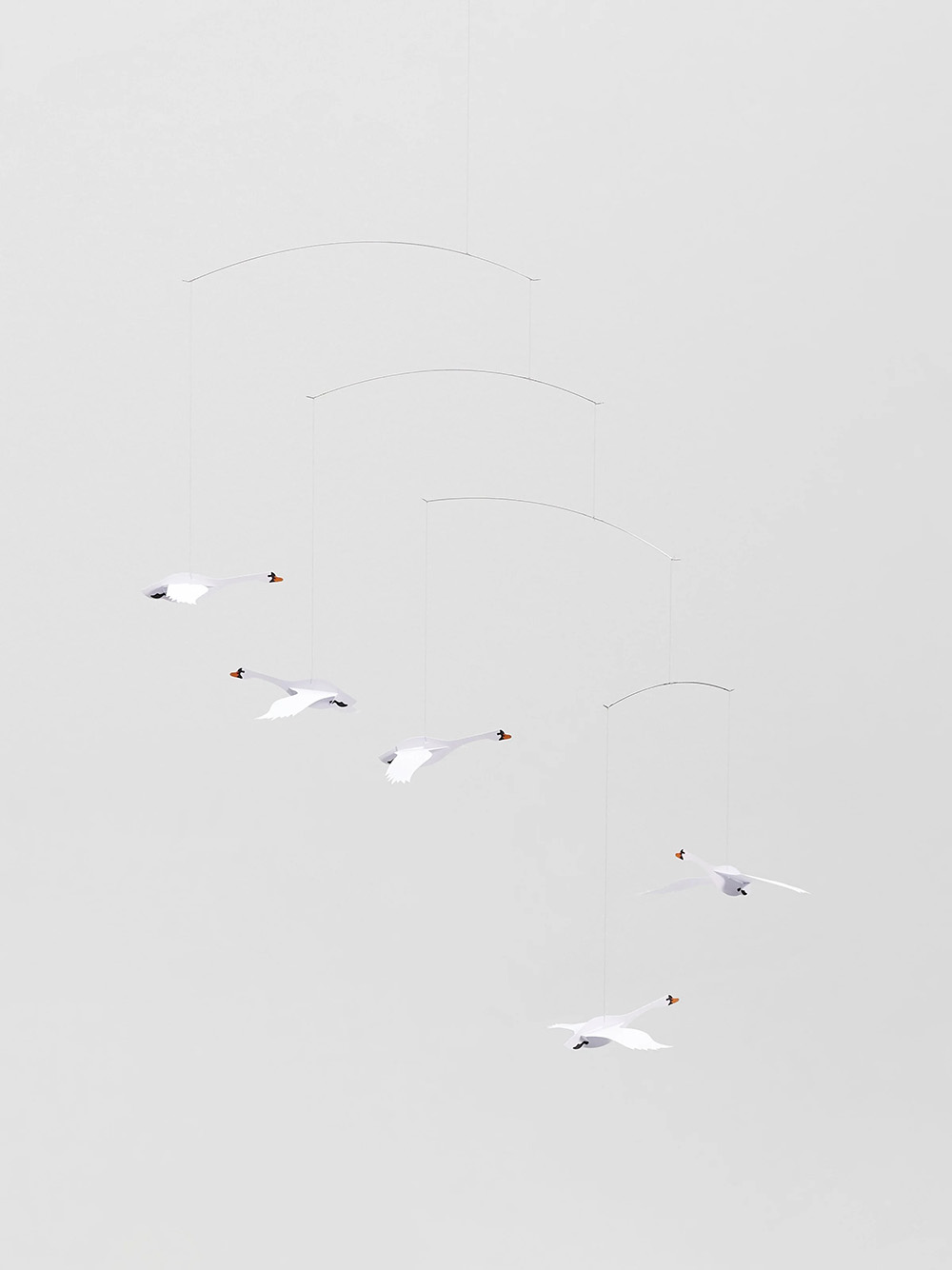 Scandinavian Swans Mobile