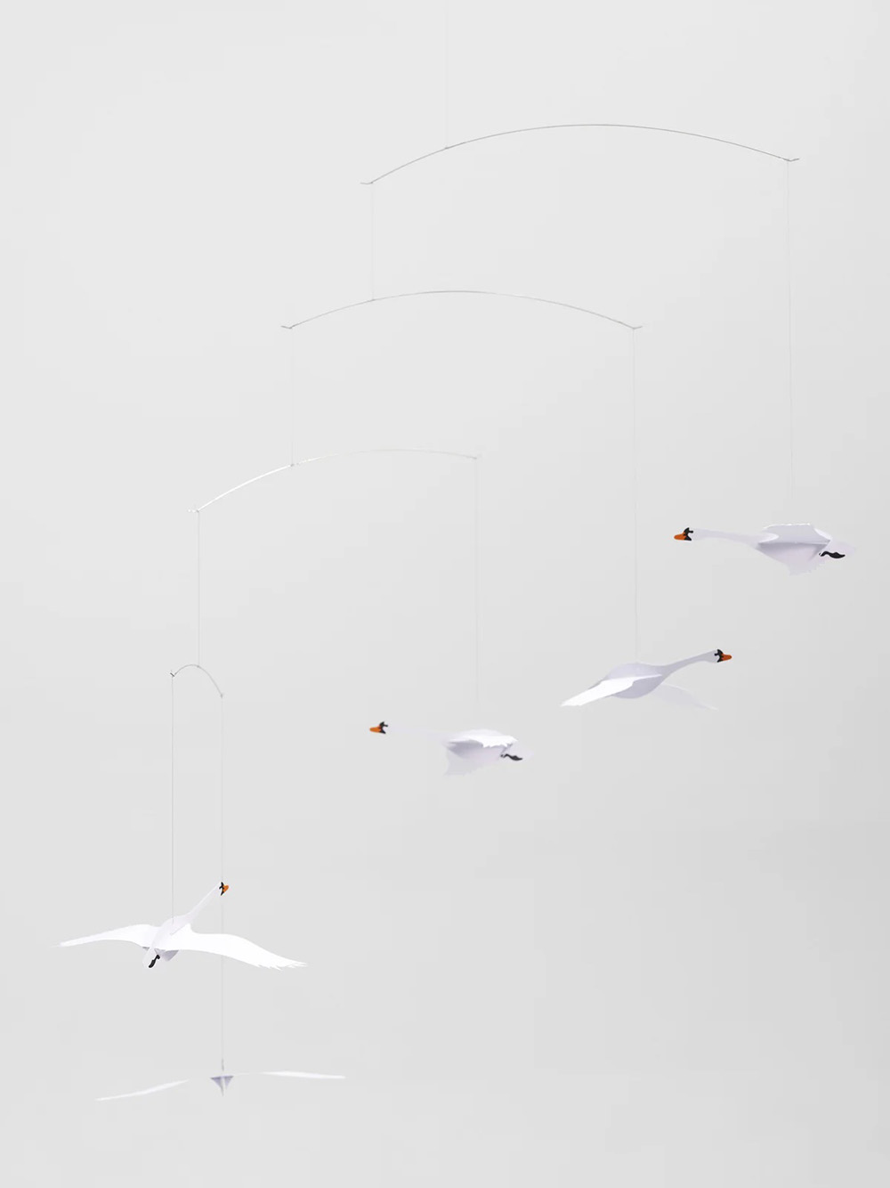 Scandinavian Swans Mobile