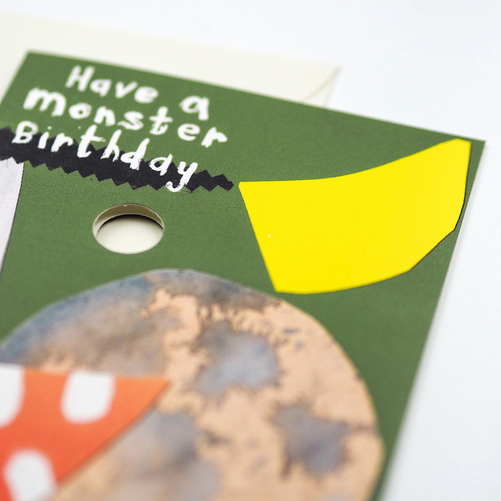 Monster Mask Birthday Card