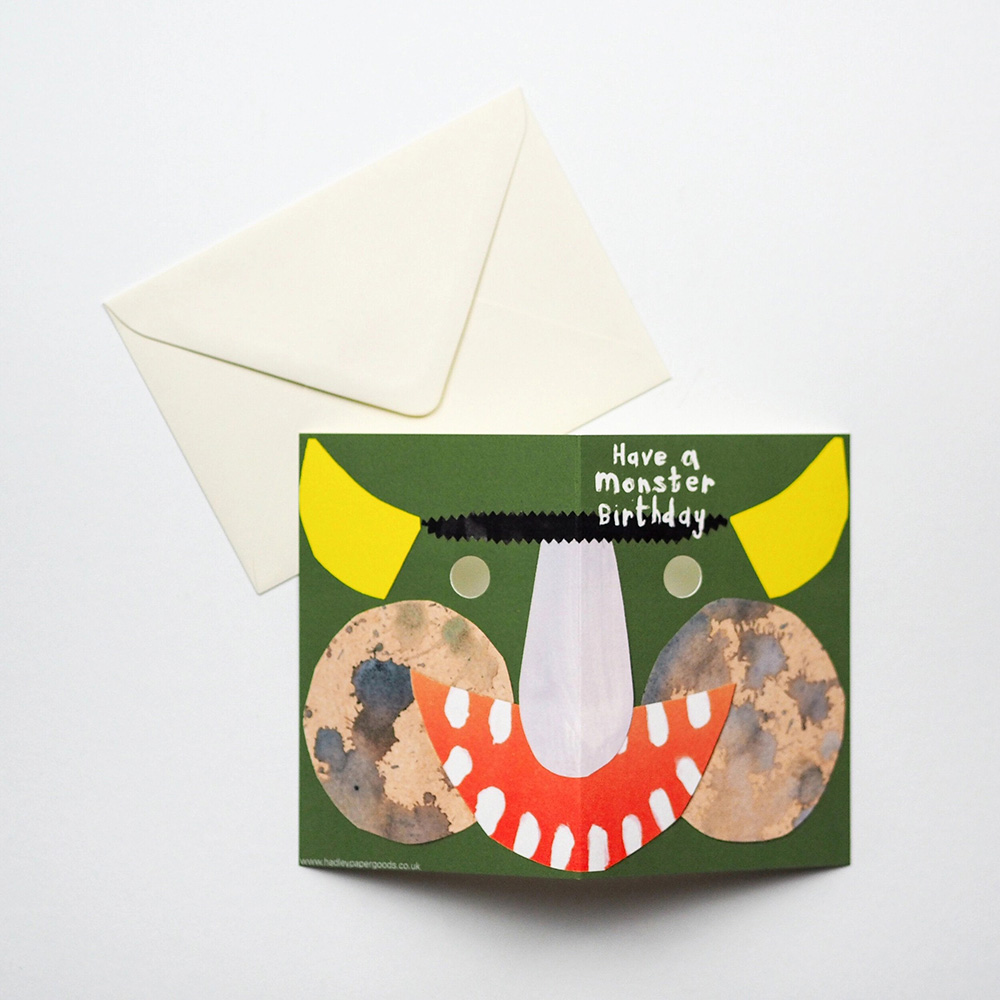 Monster Mask Birthday Card