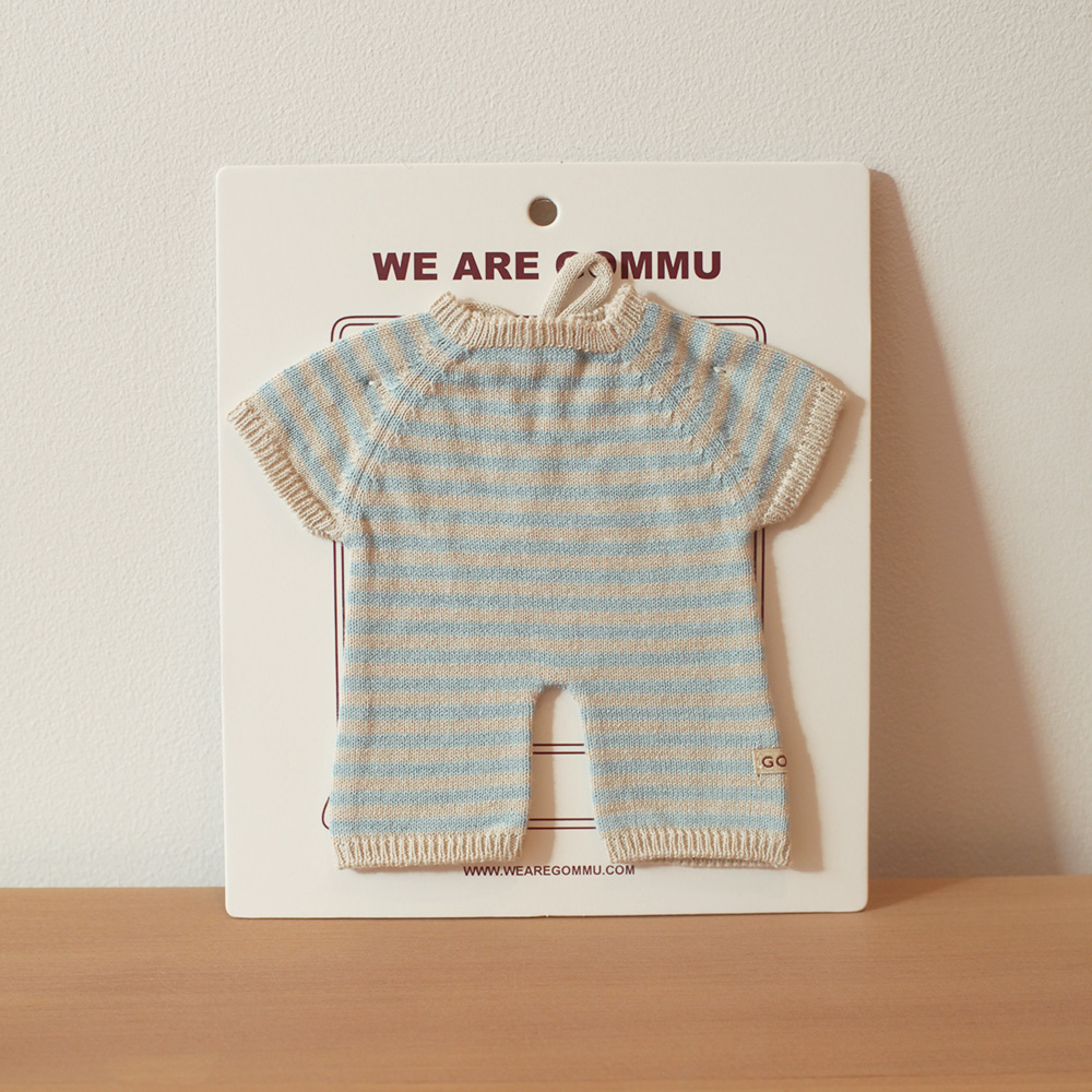 Gommu Blue Stripes Long One-Piece