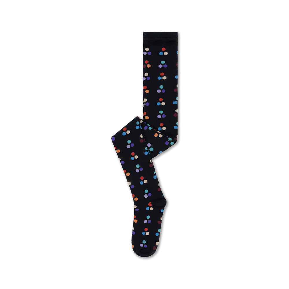 Tights - Graphite Night Multi Dot