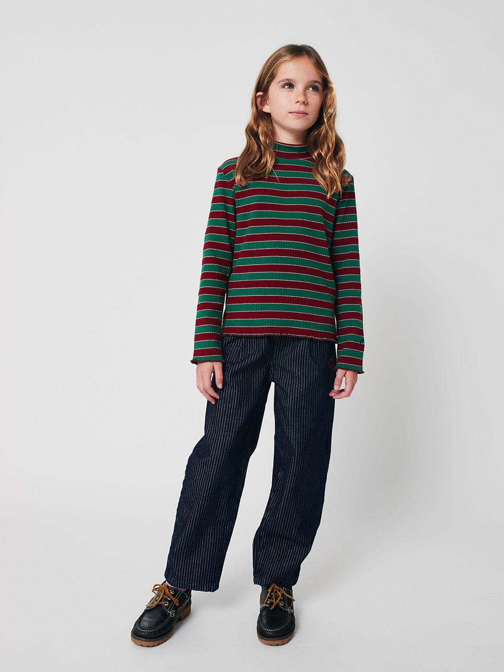Bobo Multicolor Stripes Turtle Neck T-shirt