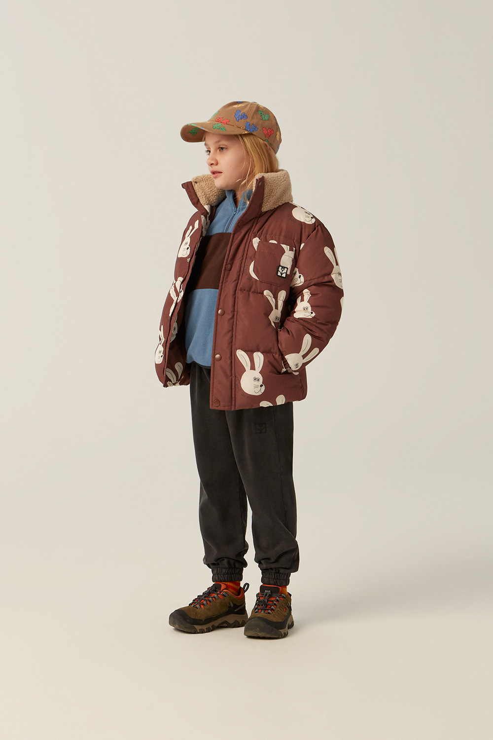 Rabbits Brown Puffer Jacket