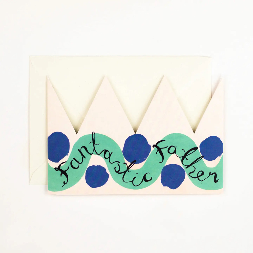 Fantastic Father Party Hat Card