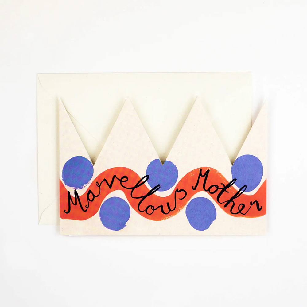 Marvellous Mother Party Hat Card
