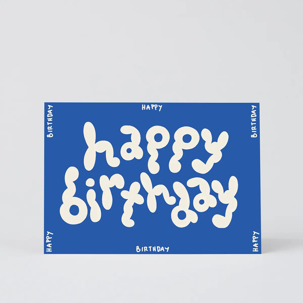Happy Birthday Embossed Greetings Card
