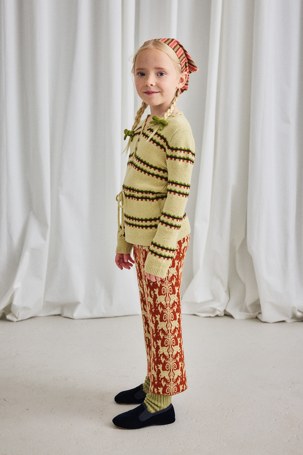 Polina Top - Raffia Beaded Stripe