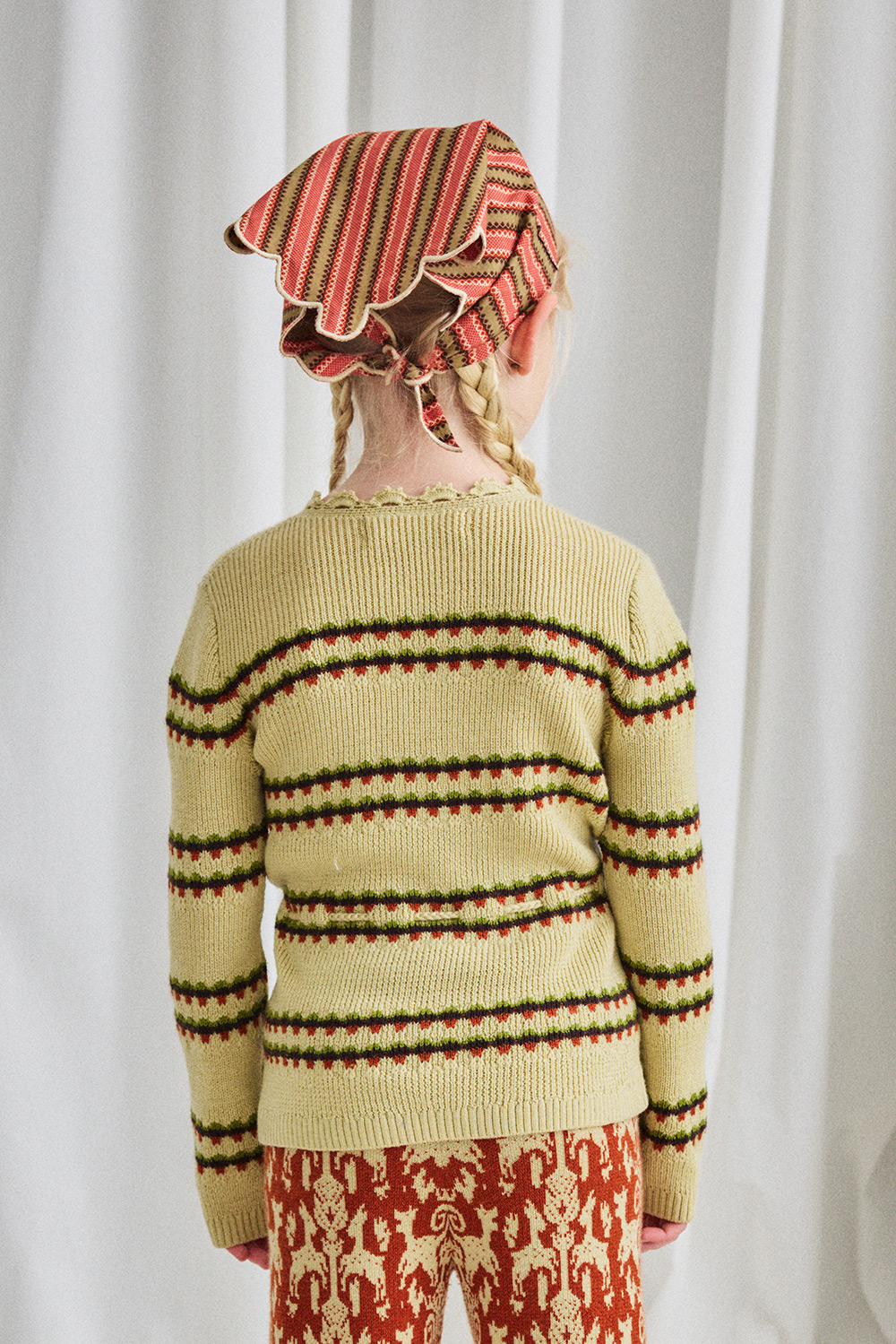 Polina Top - Raffia Beaded Stripe