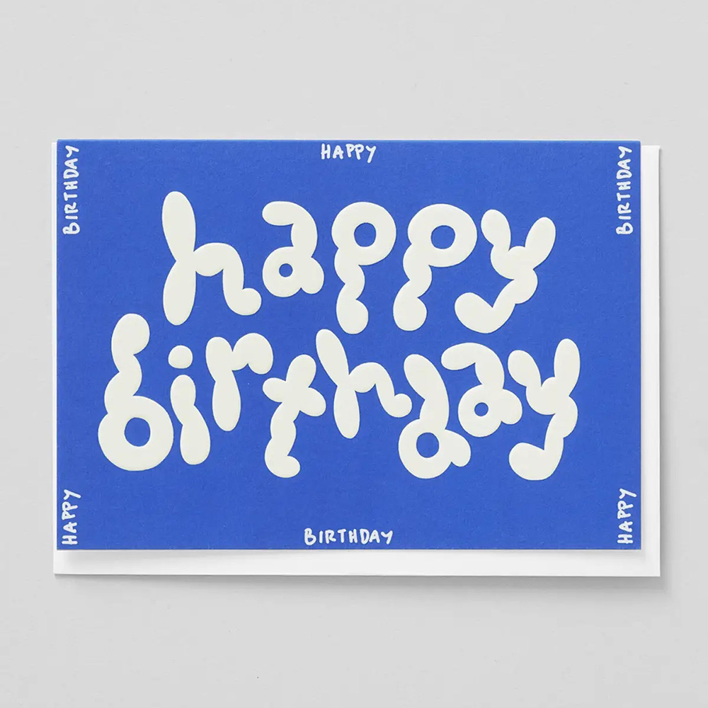 Happy Birthday Embossed Greetings Card