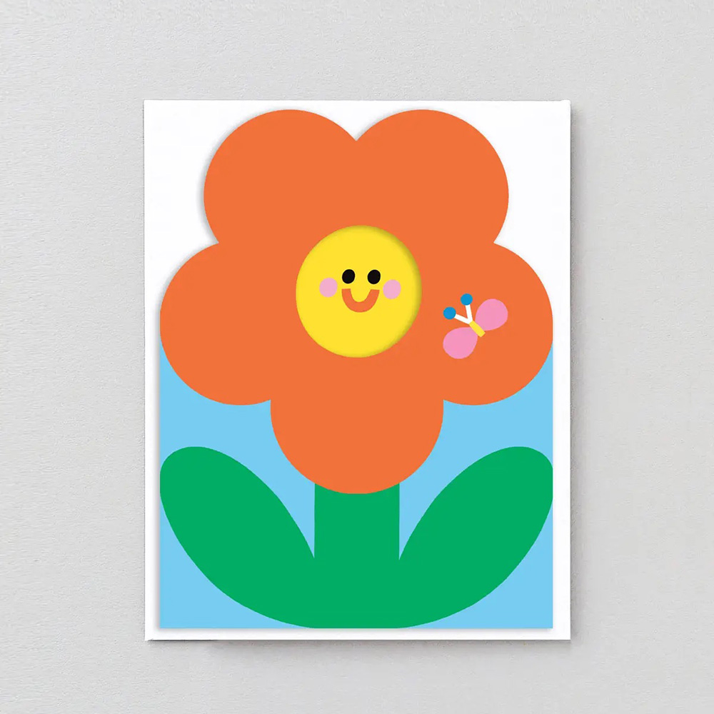 Bug & Flower Fold Out Card