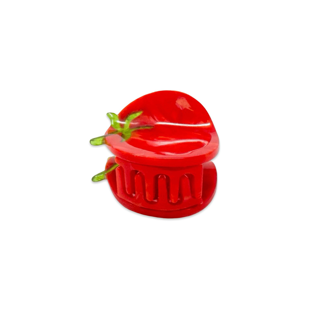 Mini Tomato Hair Claw Clip
