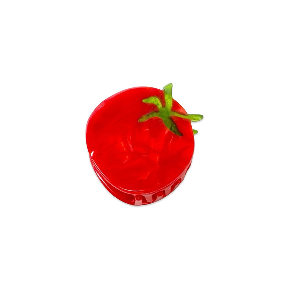 Mini Tomato Hair Claw Clip