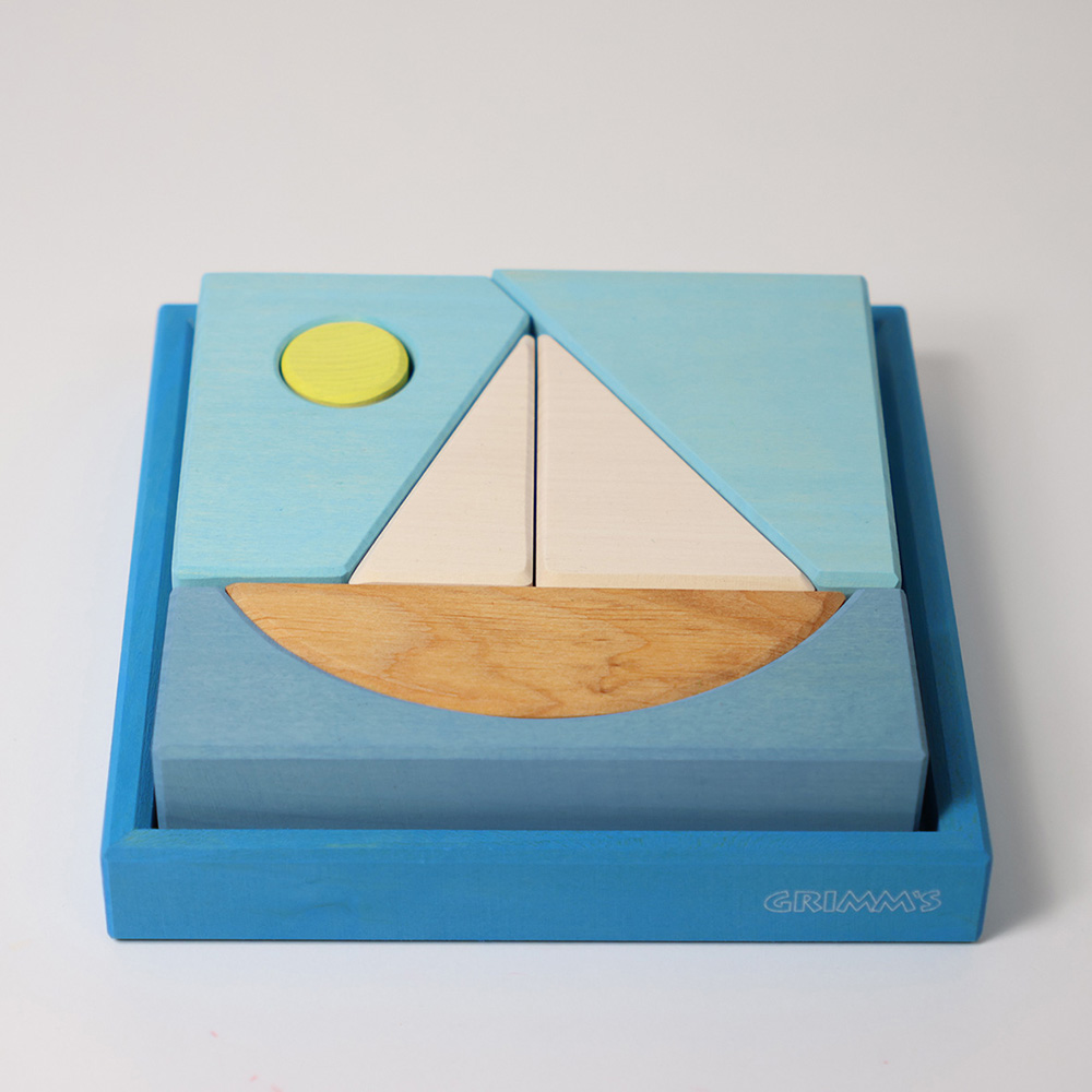Building Set Blue Boat