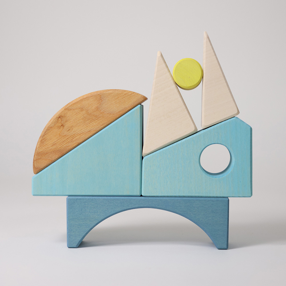 Building Set Blue Boat