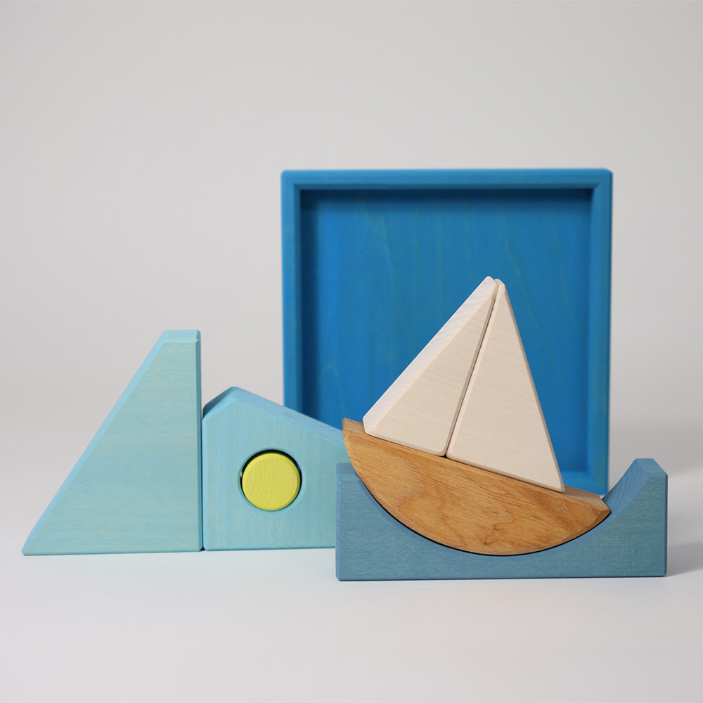 Building Set Blue Boat