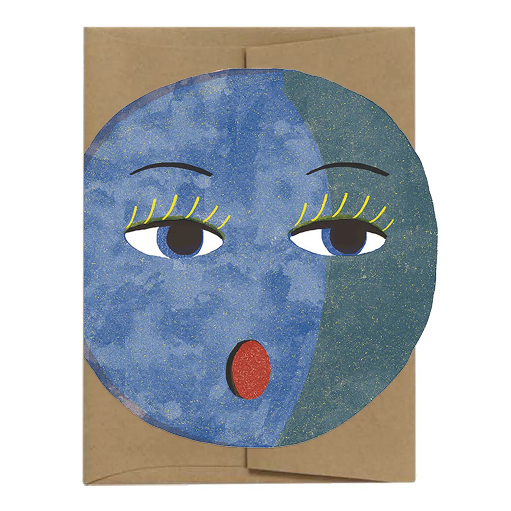 Lune Die Cut Card