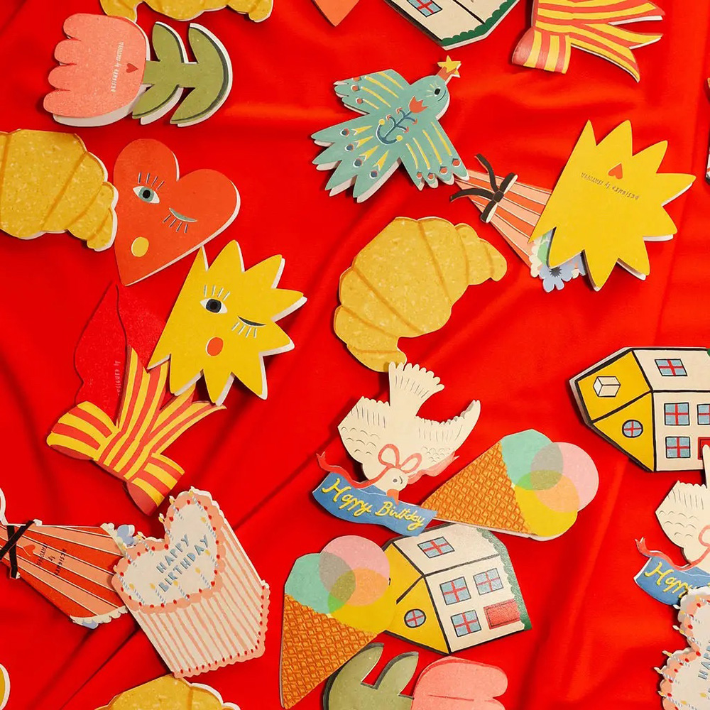 Croissant Die Cut Card