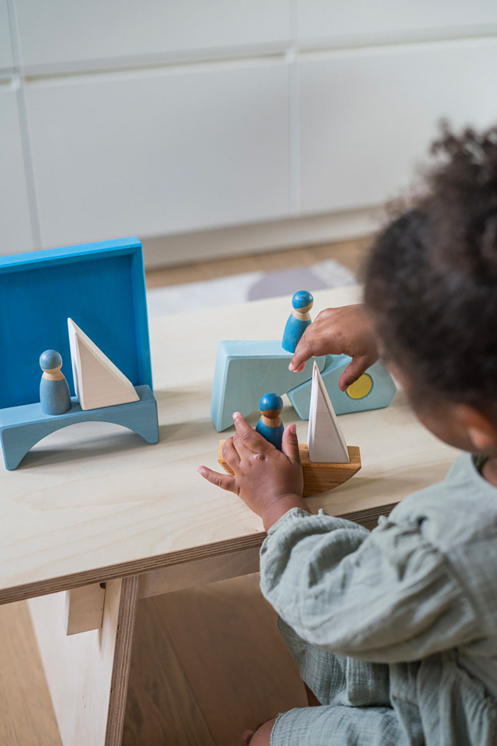 Building Set Blue Boat
