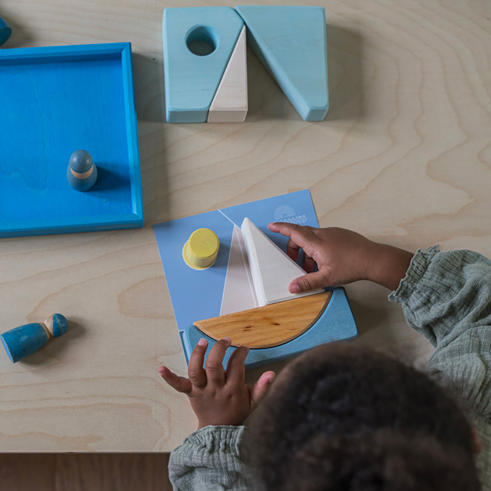 Building Set Blue Boat