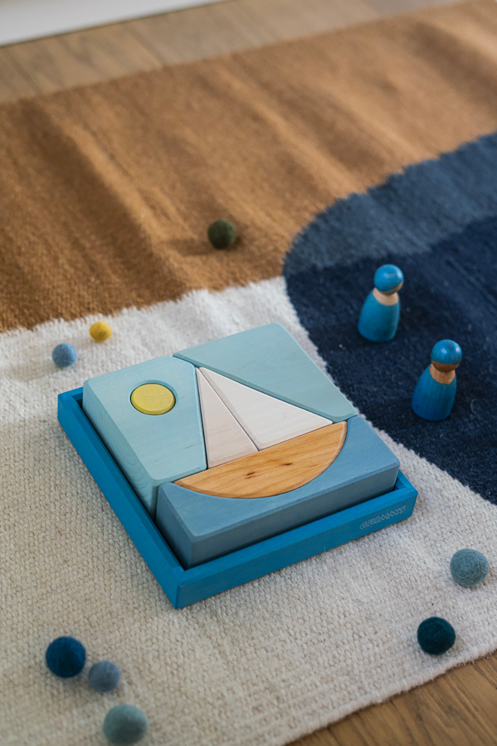 Building Set Blue Boat