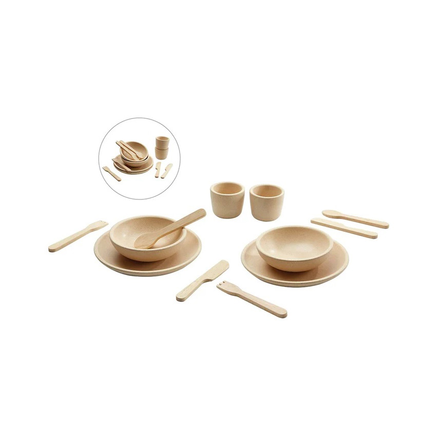 Plan Toys Natural Tableware Set