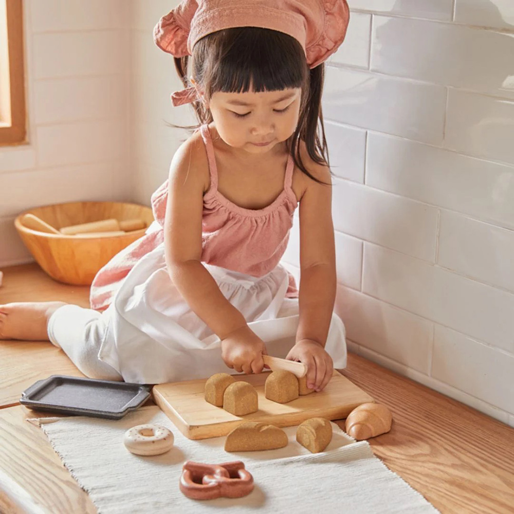 Wooden Bread Set