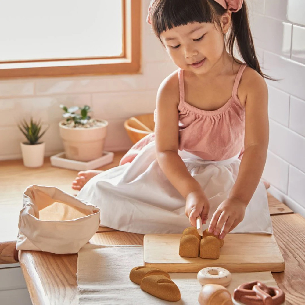 Wooden Bread Set