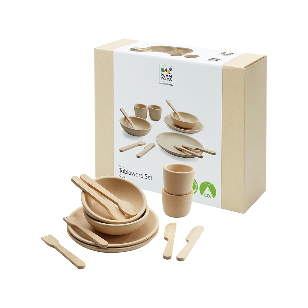 Plan Toys Natural Tableware Set