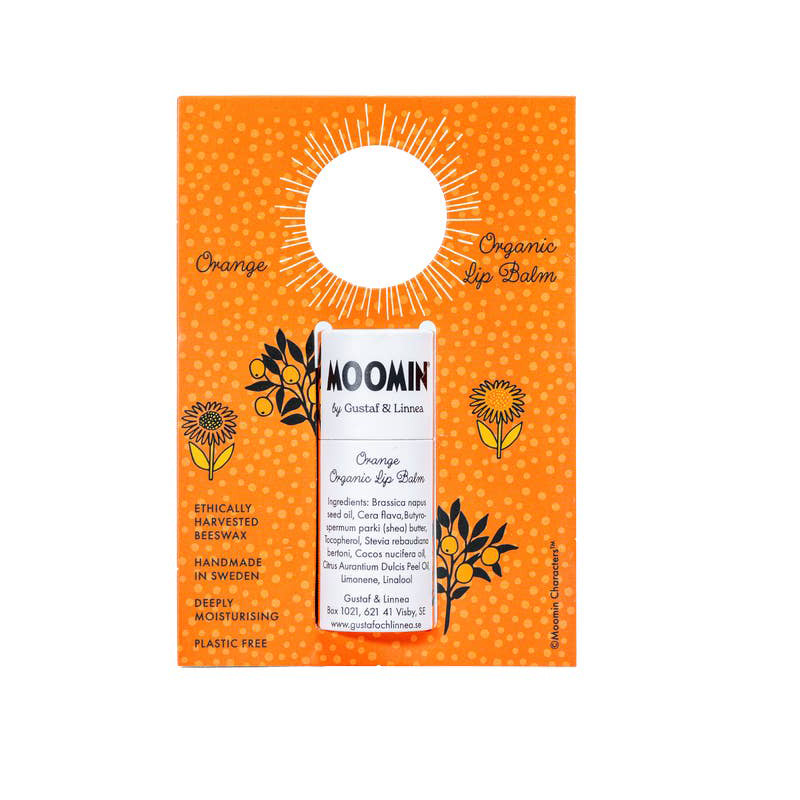 Moomin By G&L - Lip Balm of Beeswax with Orange Flavour