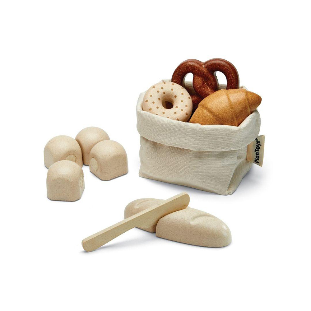 Wooden Bread Set
