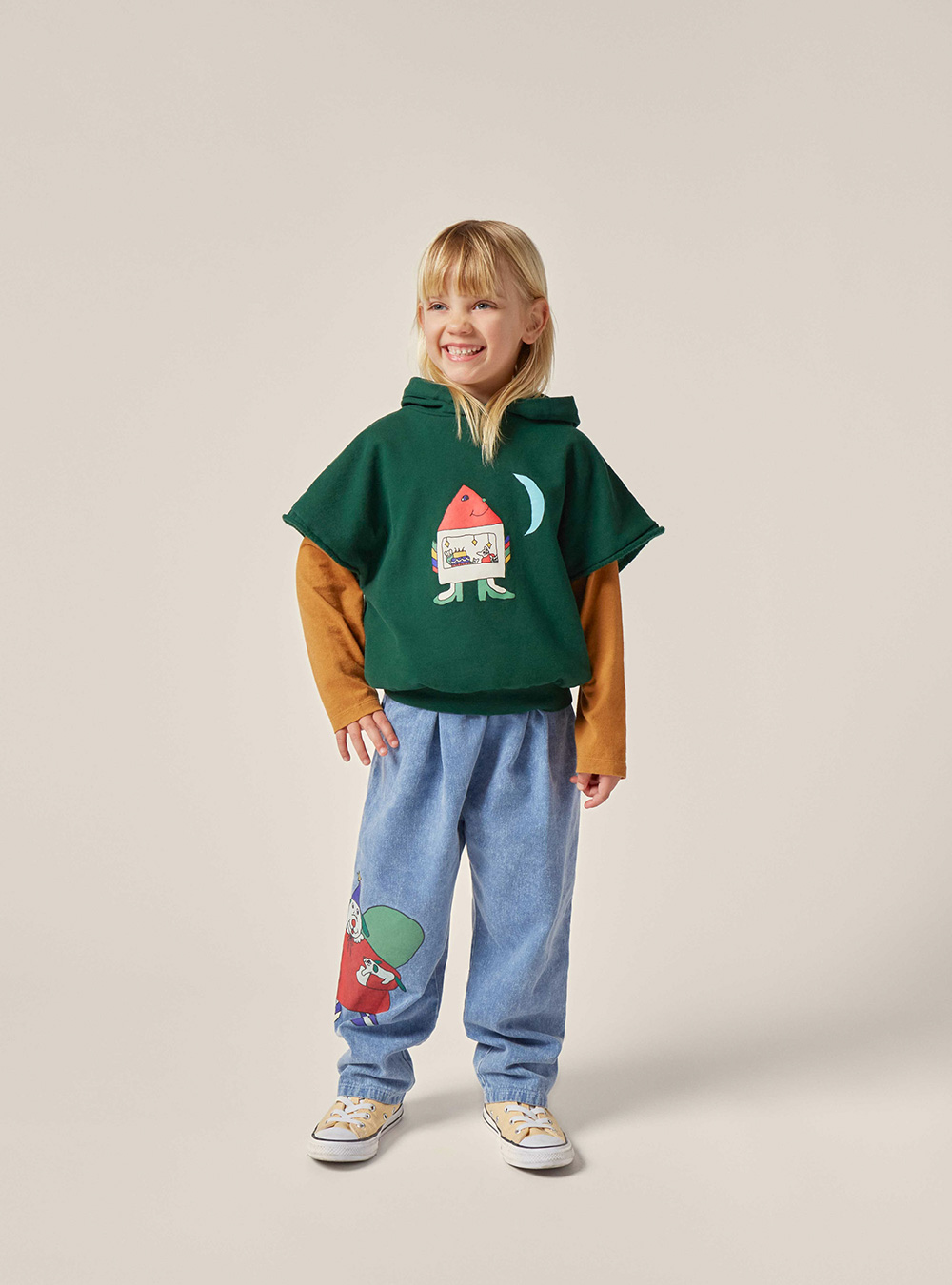 Festive Dog Denim Trousers