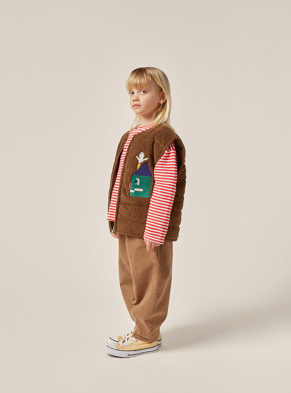 Red Striped Kids Tshirt