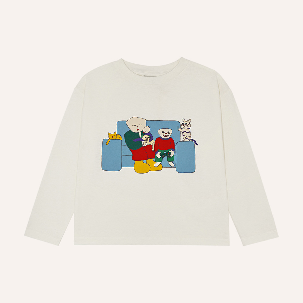 Family on the Couch Kids Tshirt