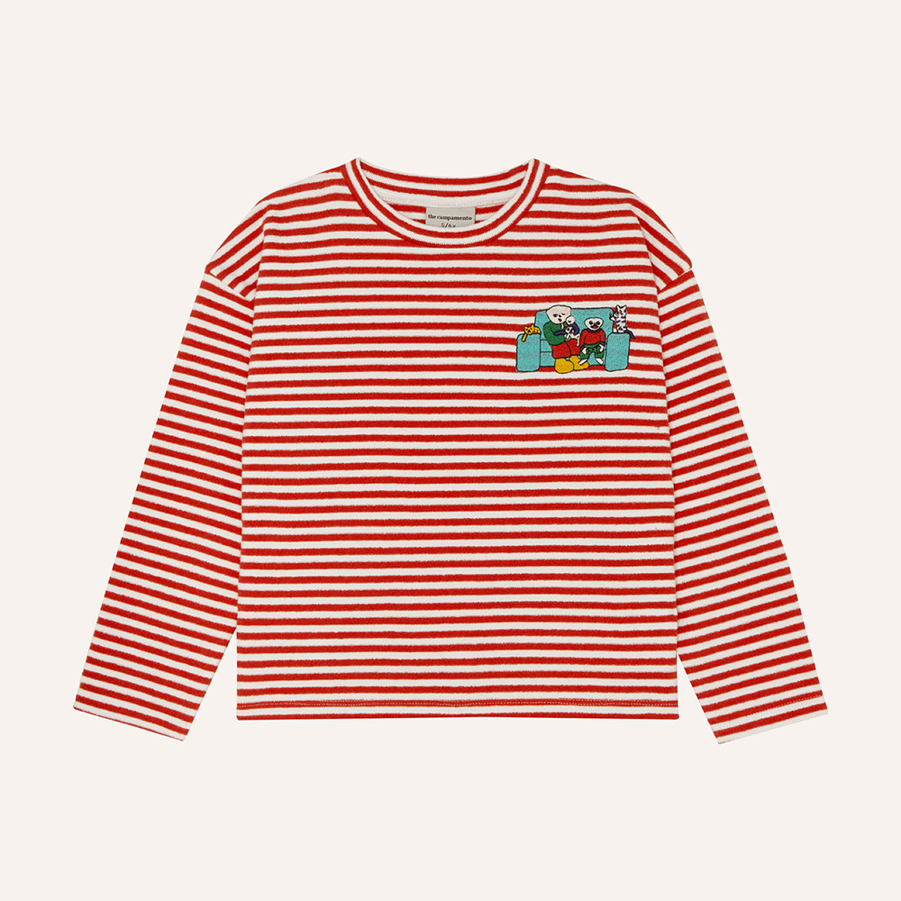 Red Striped Kids Tshirt