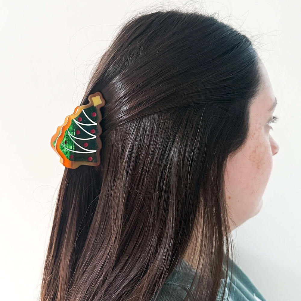 Holiday Cookie Hair Claw Clip Gift Set