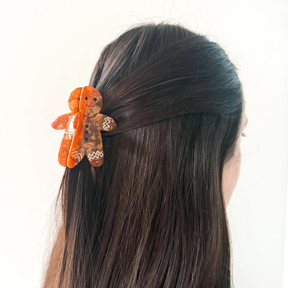 Holiday Cookie Hair Claw Clip Gift Set