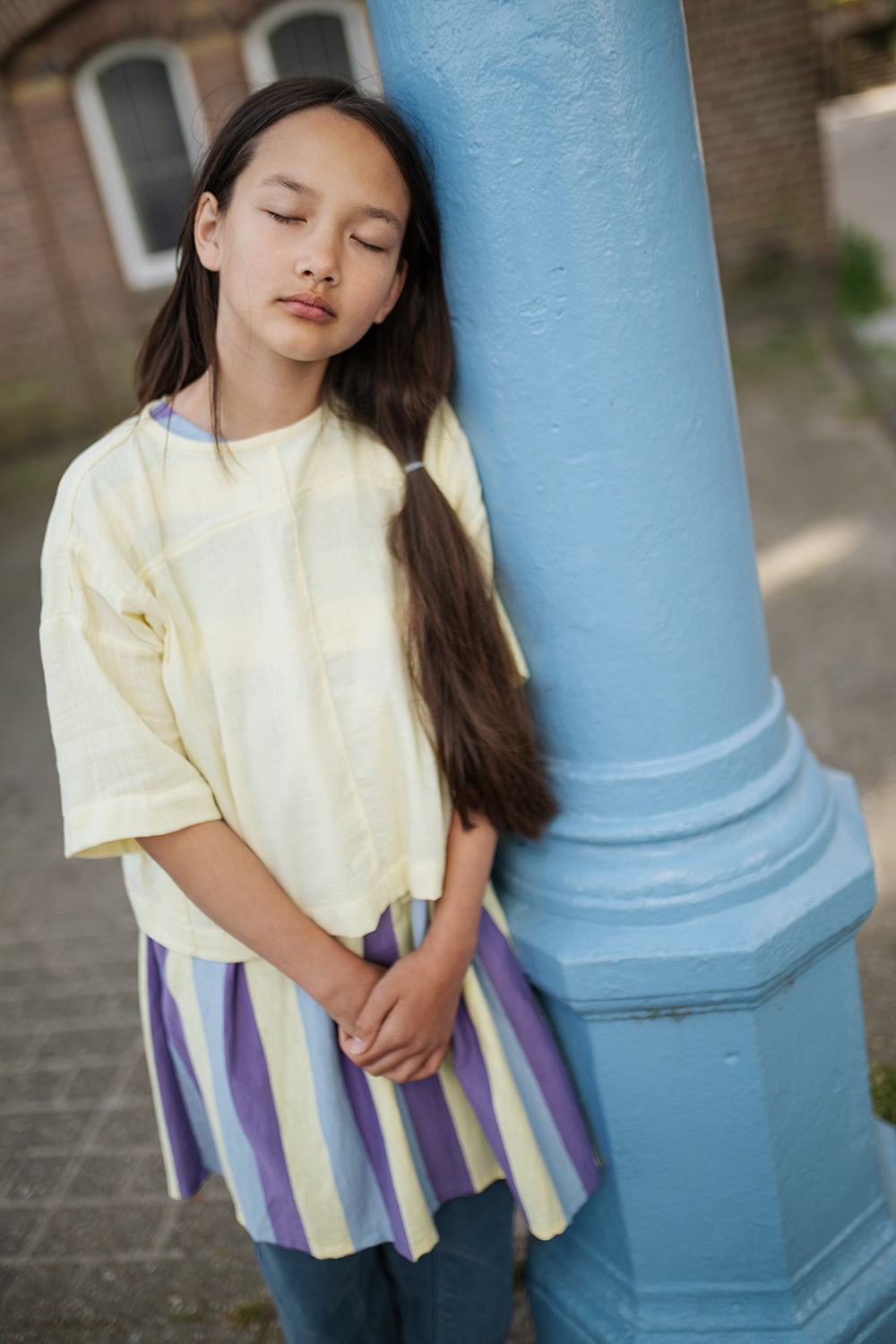 Easy Dress - Tricolor Block Stripe