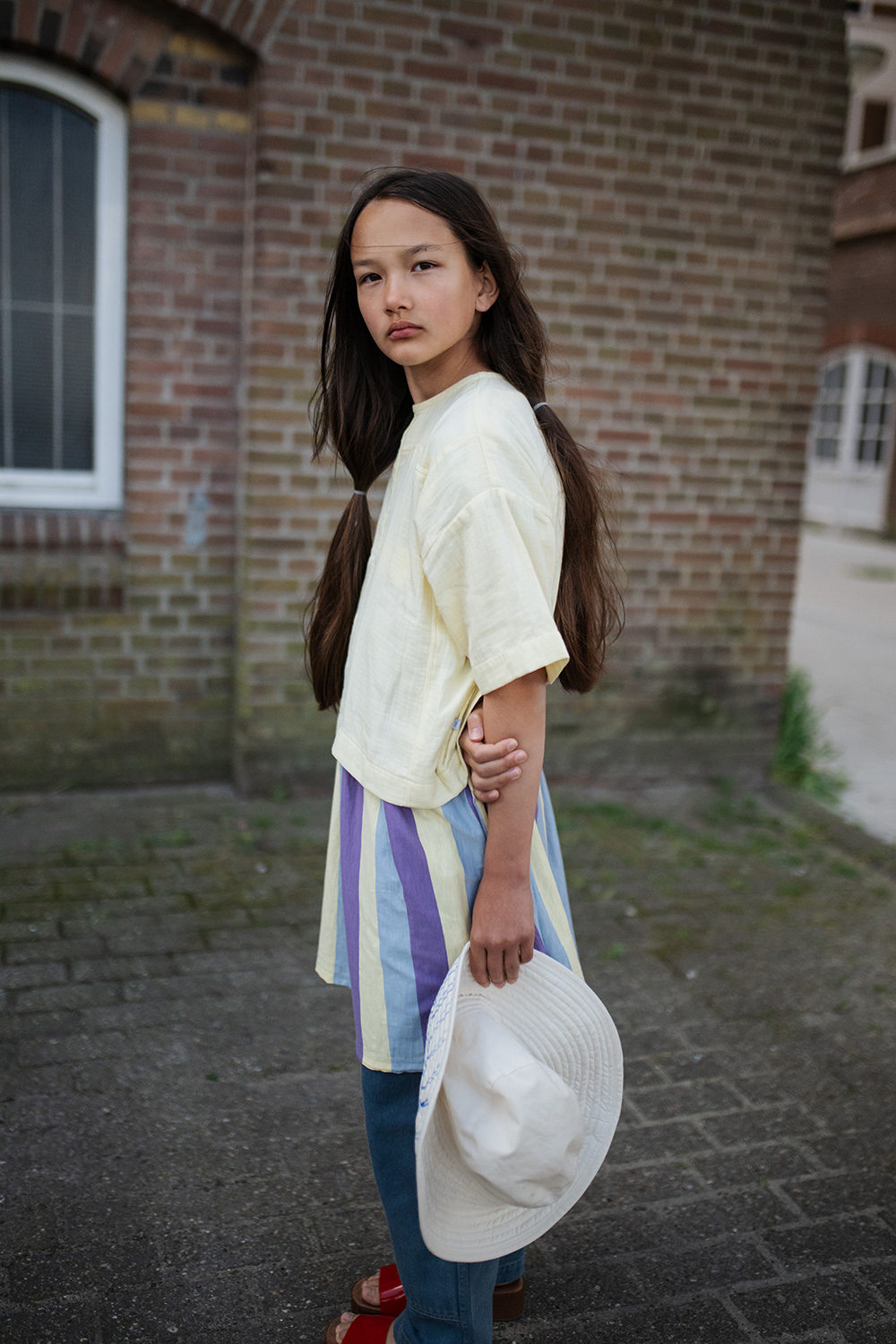 Easy Dress - Tricolor Block Stripe