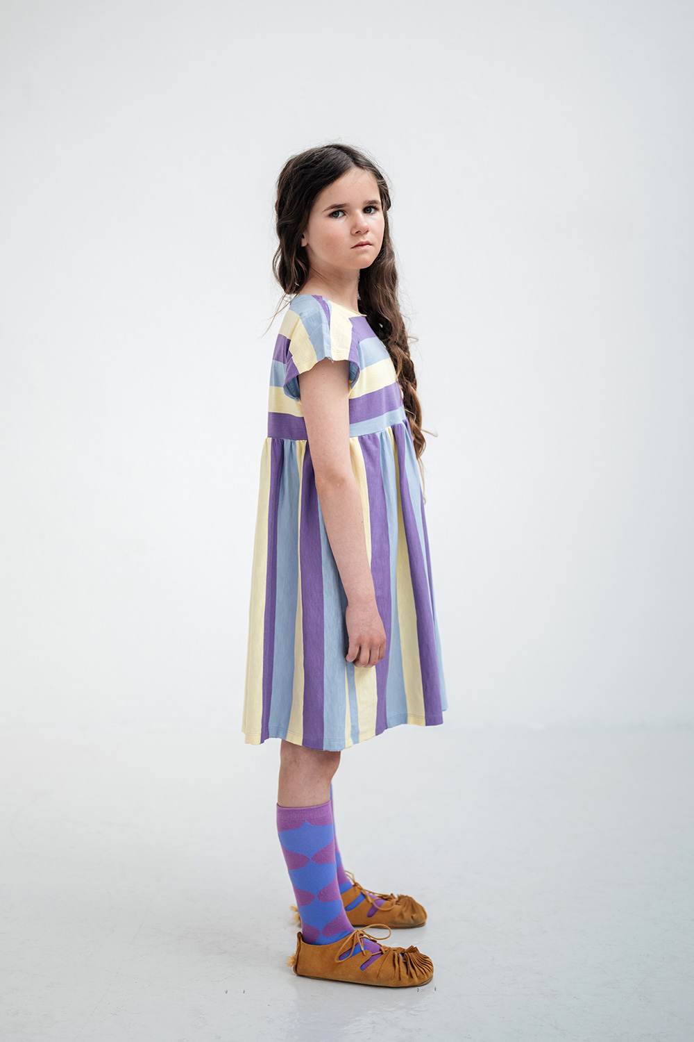 Easy Dress - Tricolor Block Stripe