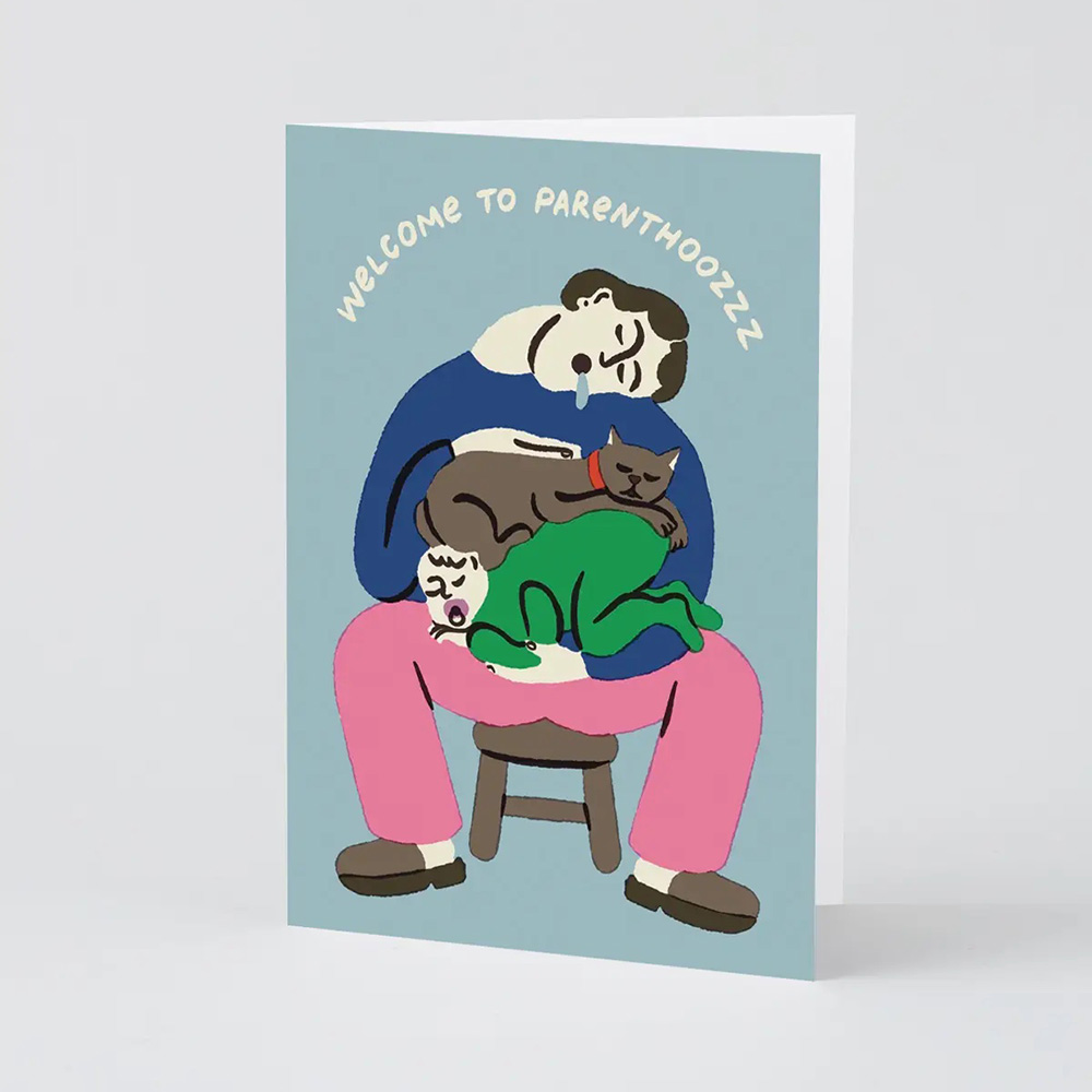 Welcome To Parenthoozzz Greetings Card
