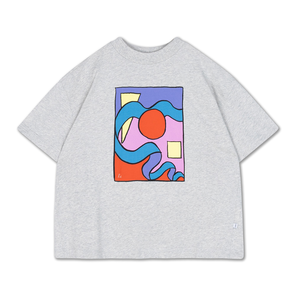 Boxy Tee - Grey Melange